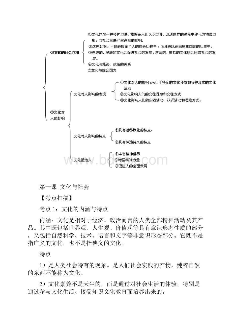 届高三政治上册文化与生活复习Word格式文档下载.docx_第2页