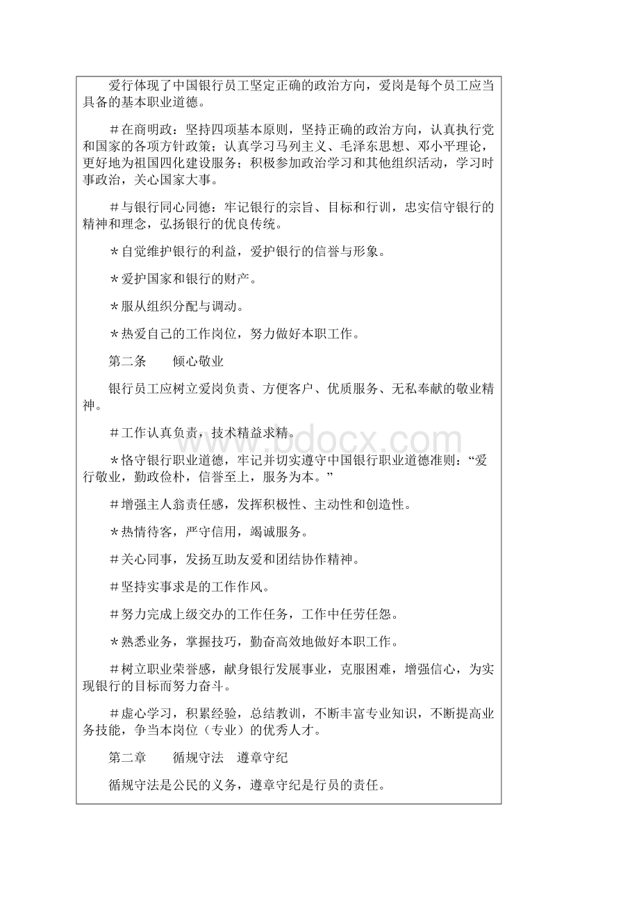 中国银行员工行为守则.docx_第2页