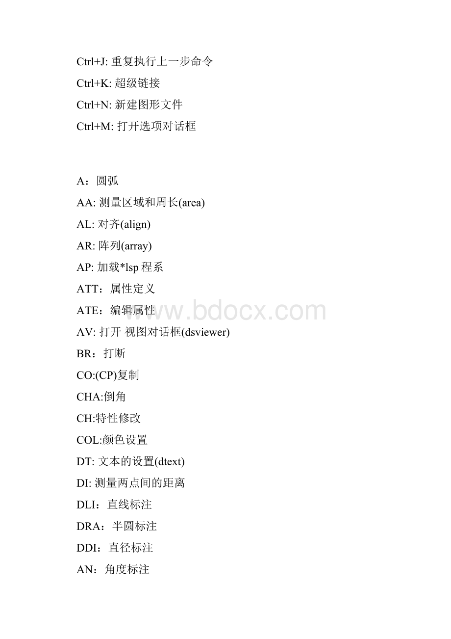 cad中快捷键汇总.docx_第2页
