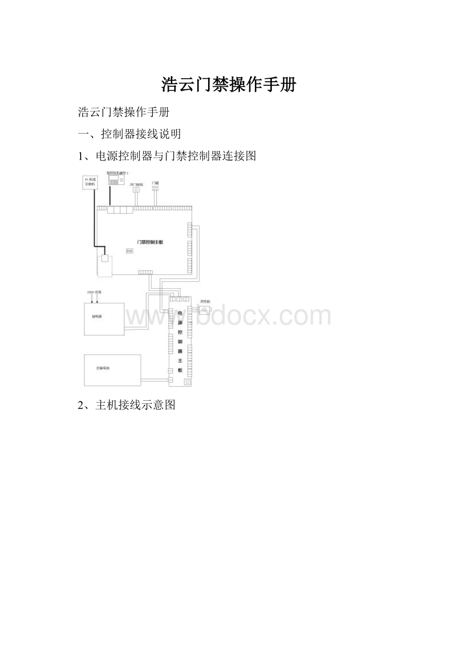 浩云门禁操作手册.docx