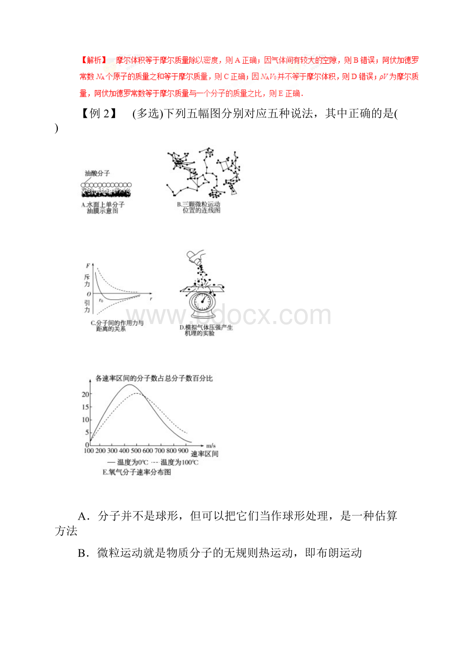 专题51 分子运动理论内能高考物理一轮复习专题详解解析版.docx_第3页