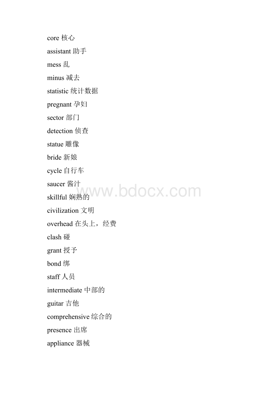 四级词汇乱序版Word下载.docx_第2页