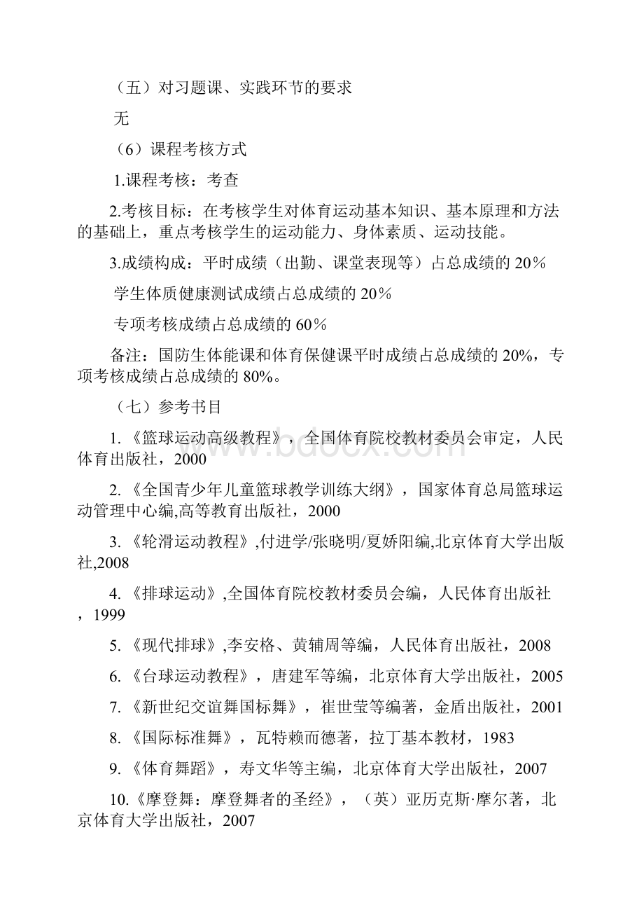 沈阳理工大学 体育5课程教学大纲.docx_第3页