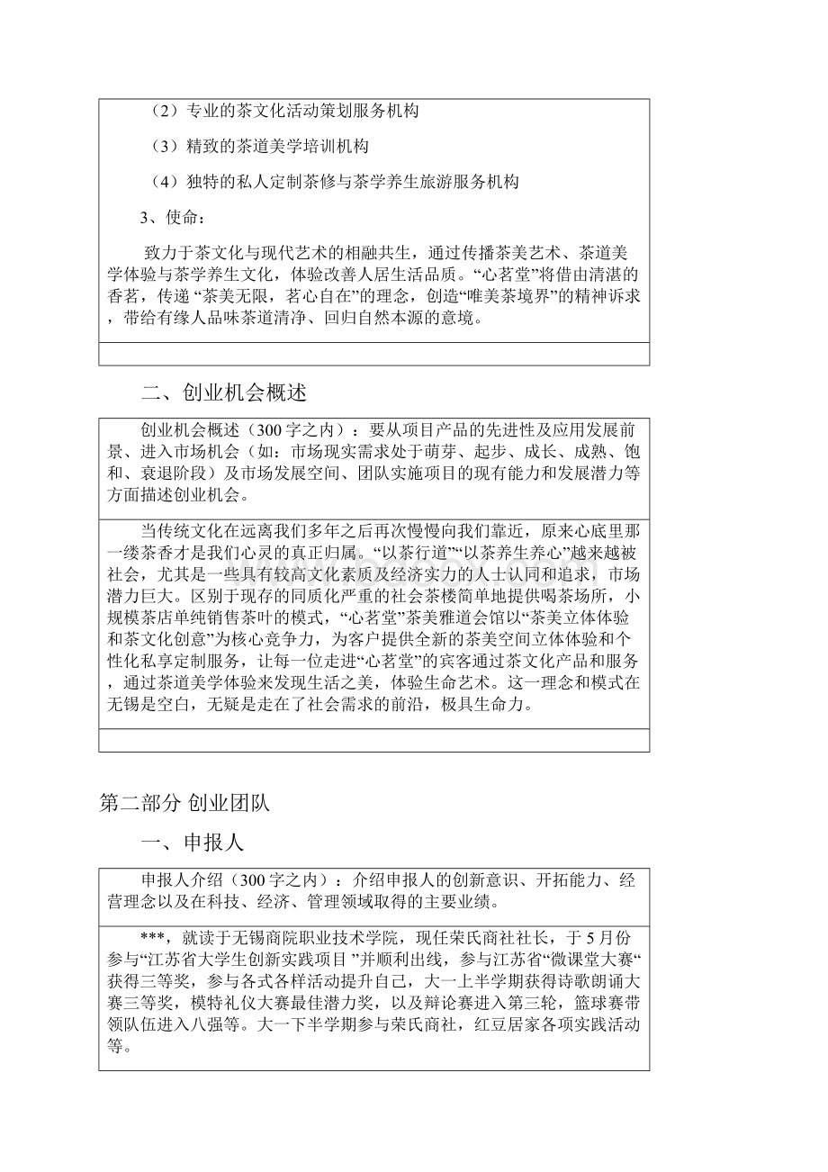 心茗堂茶美雅道会馆项目项目创业计划Word下载.docx_第2页