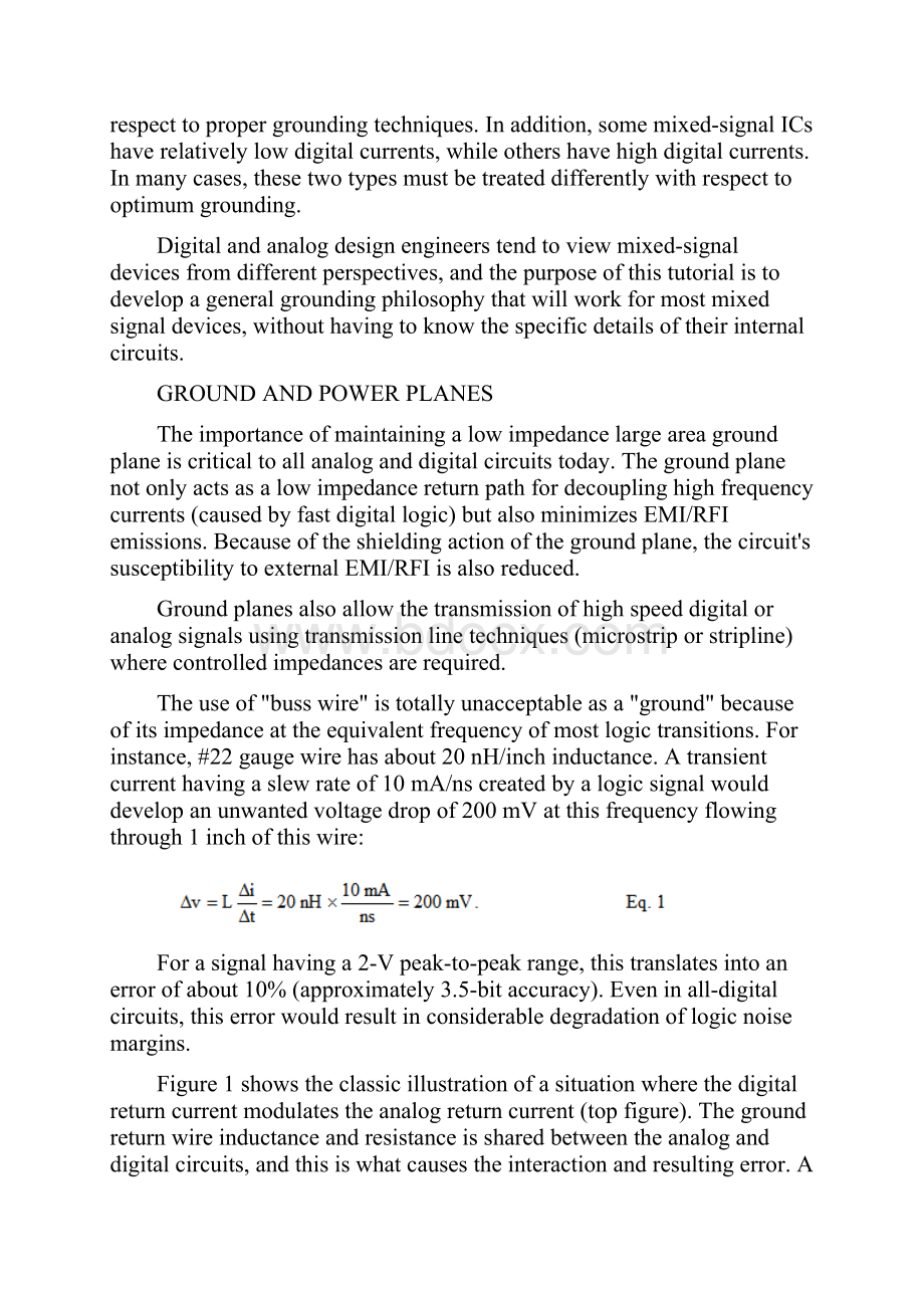 Grounding Data Converters and Solving the Mystery of AGND and DGND.docx_第2页