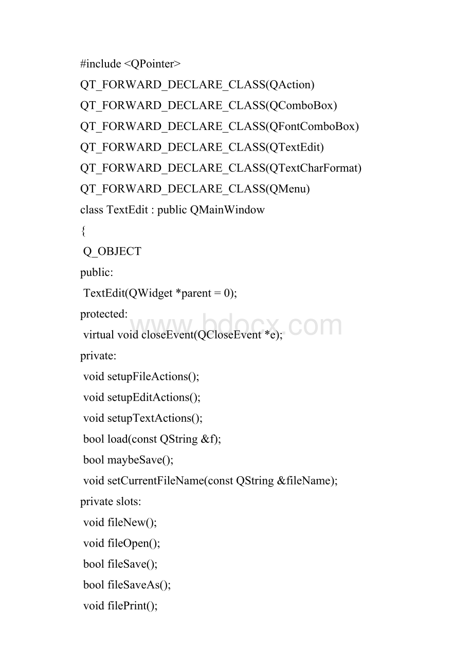 基于QT的文本编辑器程序源代码.docx_第2页