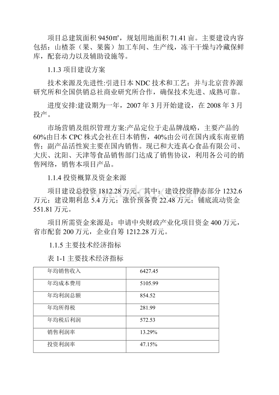 山楂食品加工项目可行性研究报告.docx_第2页