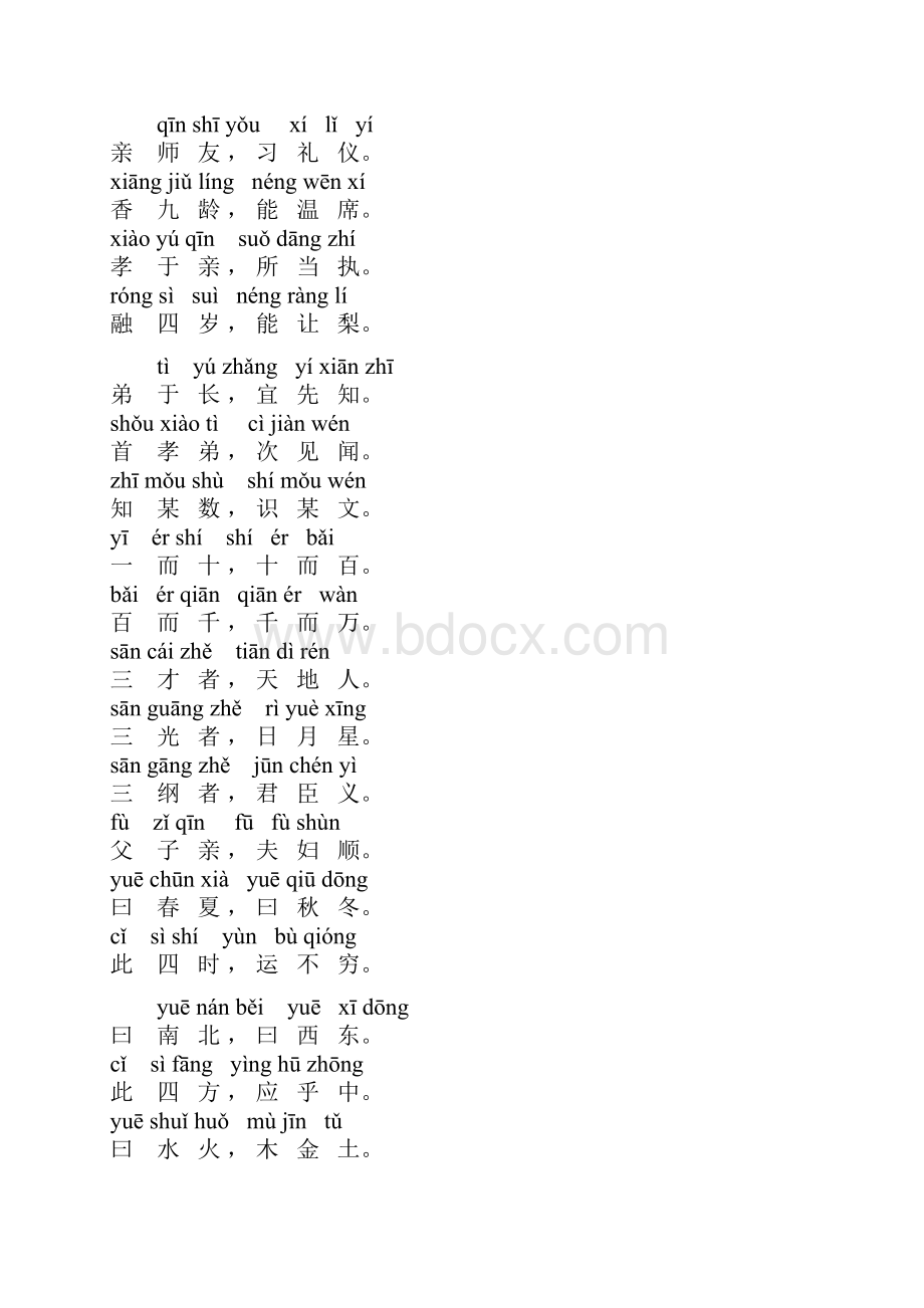 三字经 千字文全文带拼音 唐诗Word文档格式.docx_第2页