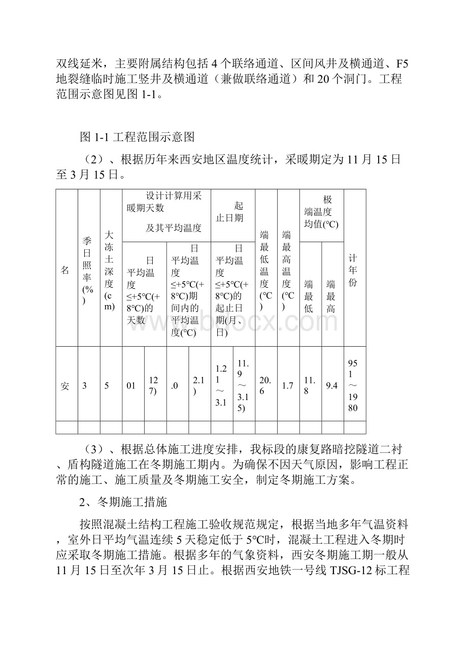 西安地铁冬季施工方案Word文件下载.docx_第3页