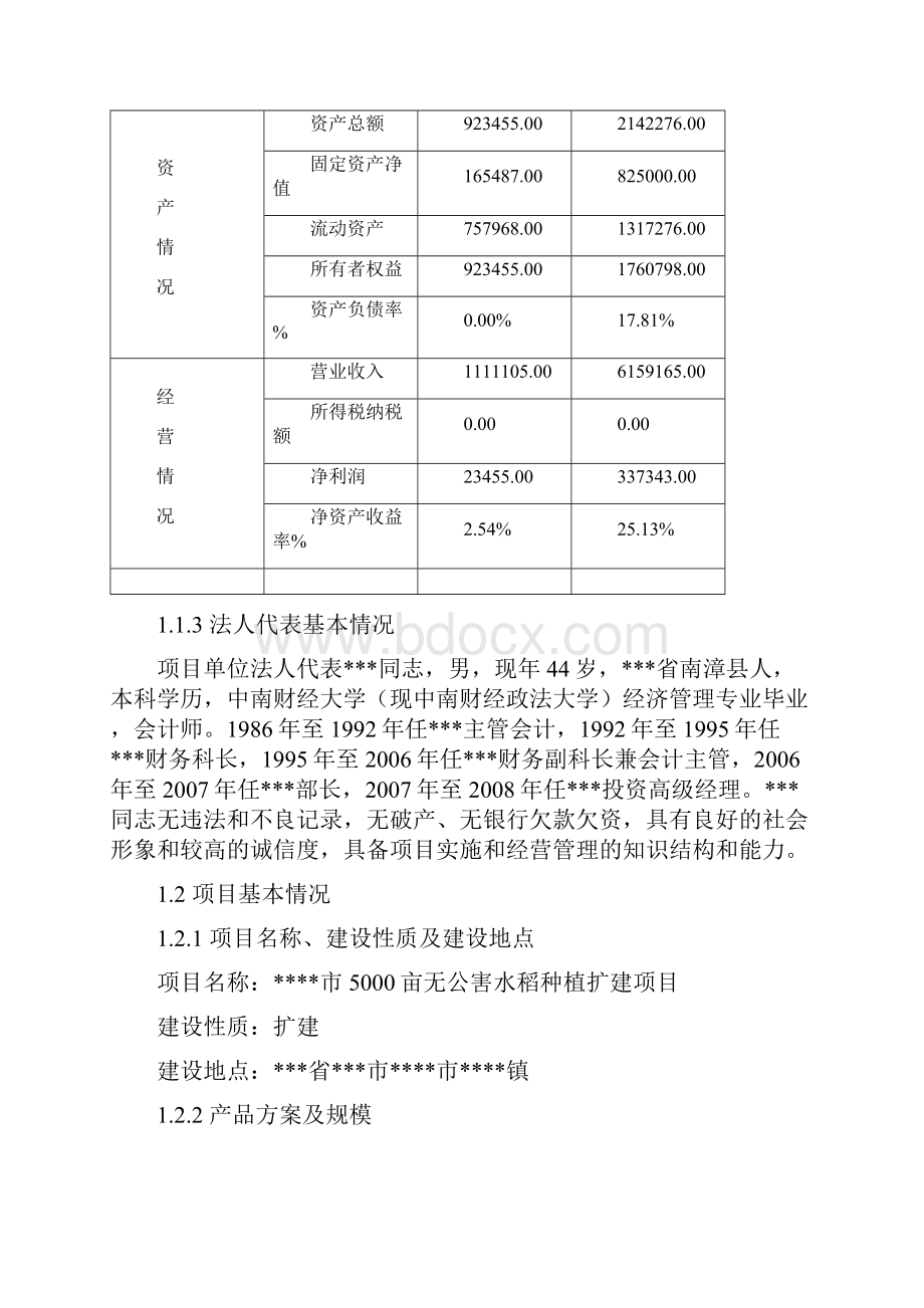 5000亩无公害水稻种植扩建项目建议书.docx_第2页