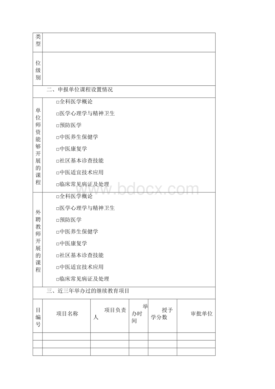 国家中医药管理局城市社区中医药知识与技能培训示范基地申报书模板.docx_第3页