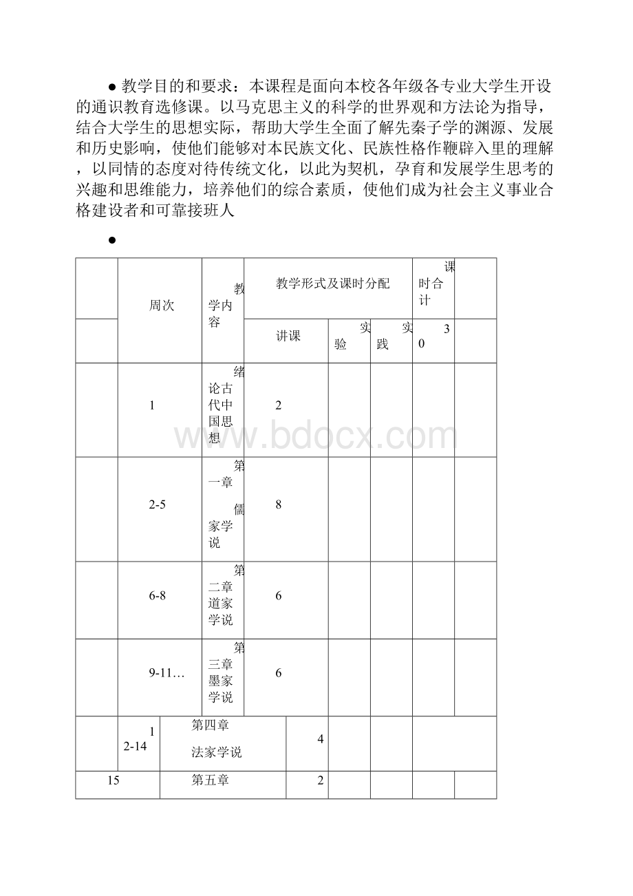 《先秦子学》教学大纲.docx_第2页