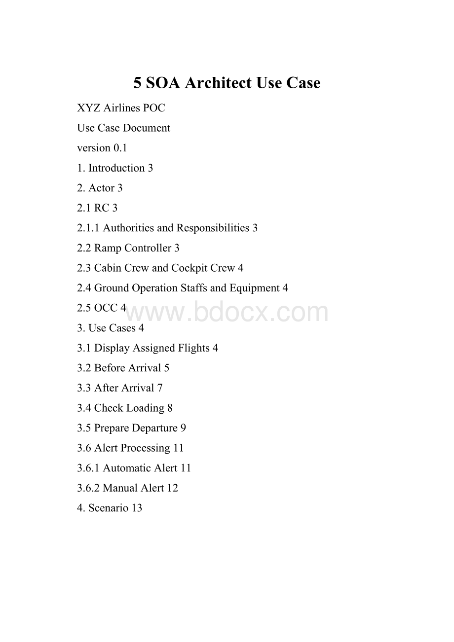 5SOA ArchitectUse Case.docx_第1页