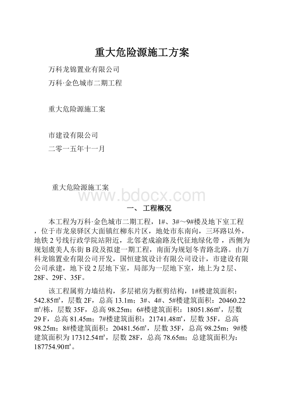 重大危险源施工方案.docx