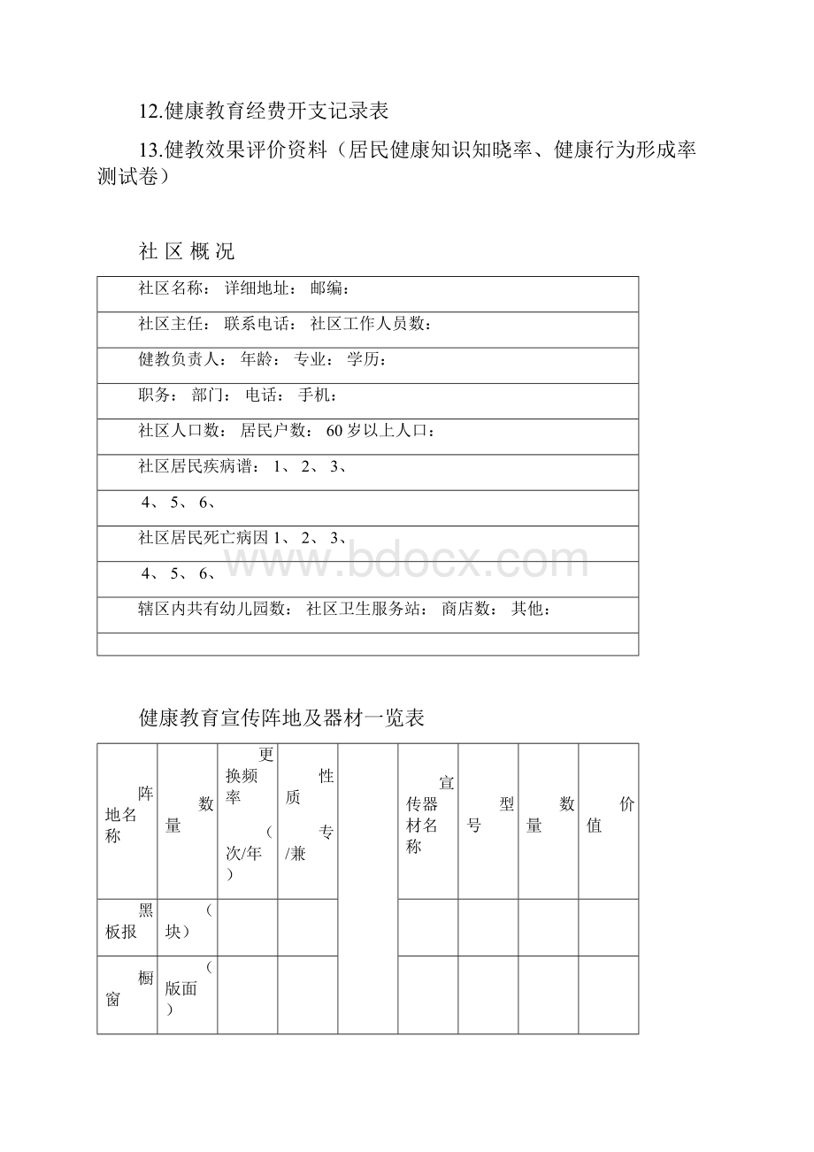 社区健康教育档案.docx_第3页