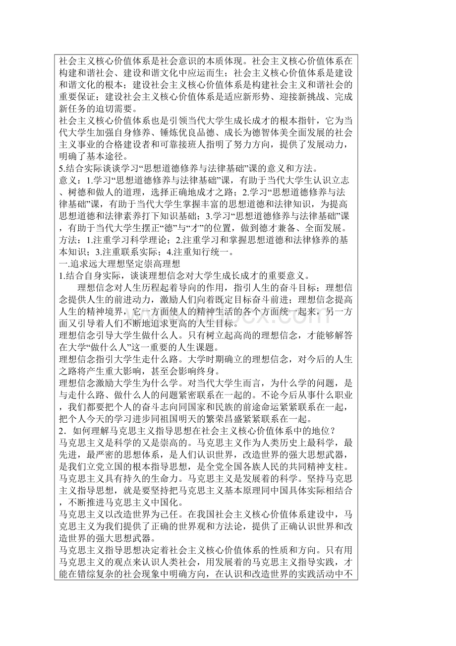 思想道德修养与法律基础课后题答案 完整版.docx_第2页