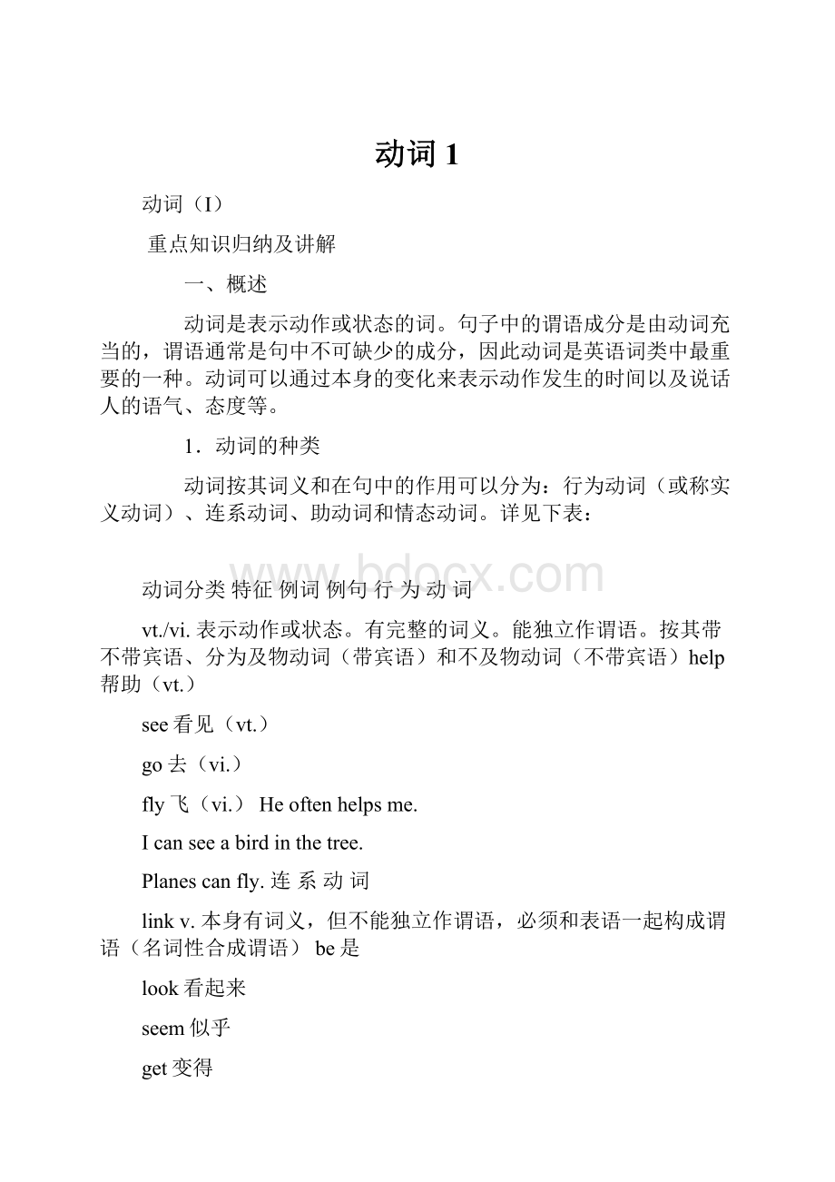 动词1Word文件下载.docx_第1页