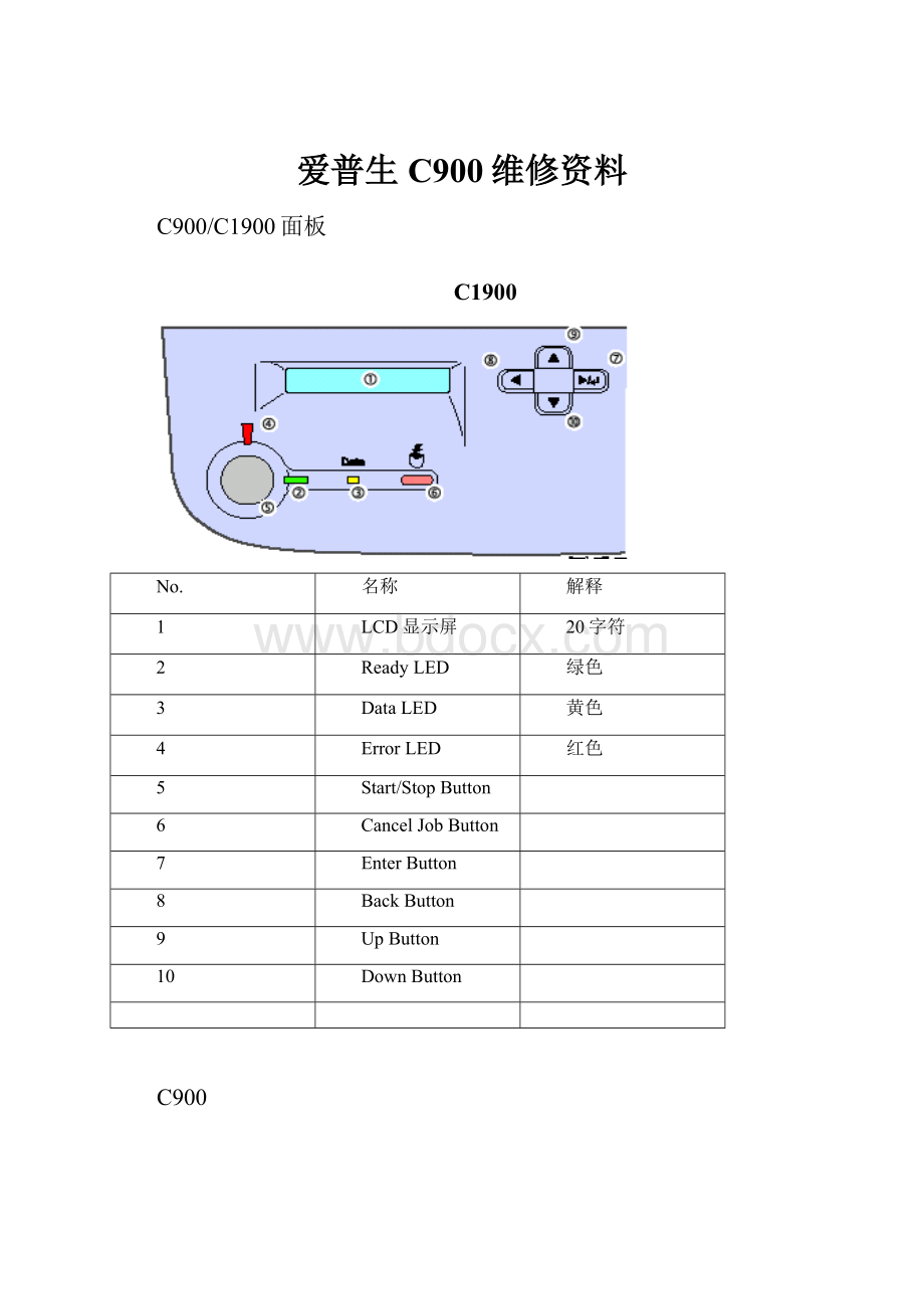 爱普生C900维修资料Word格式文档下载.docx_第1页