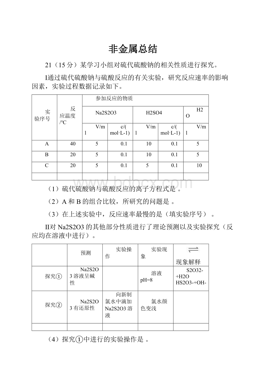 非金属总结.docx_第1页