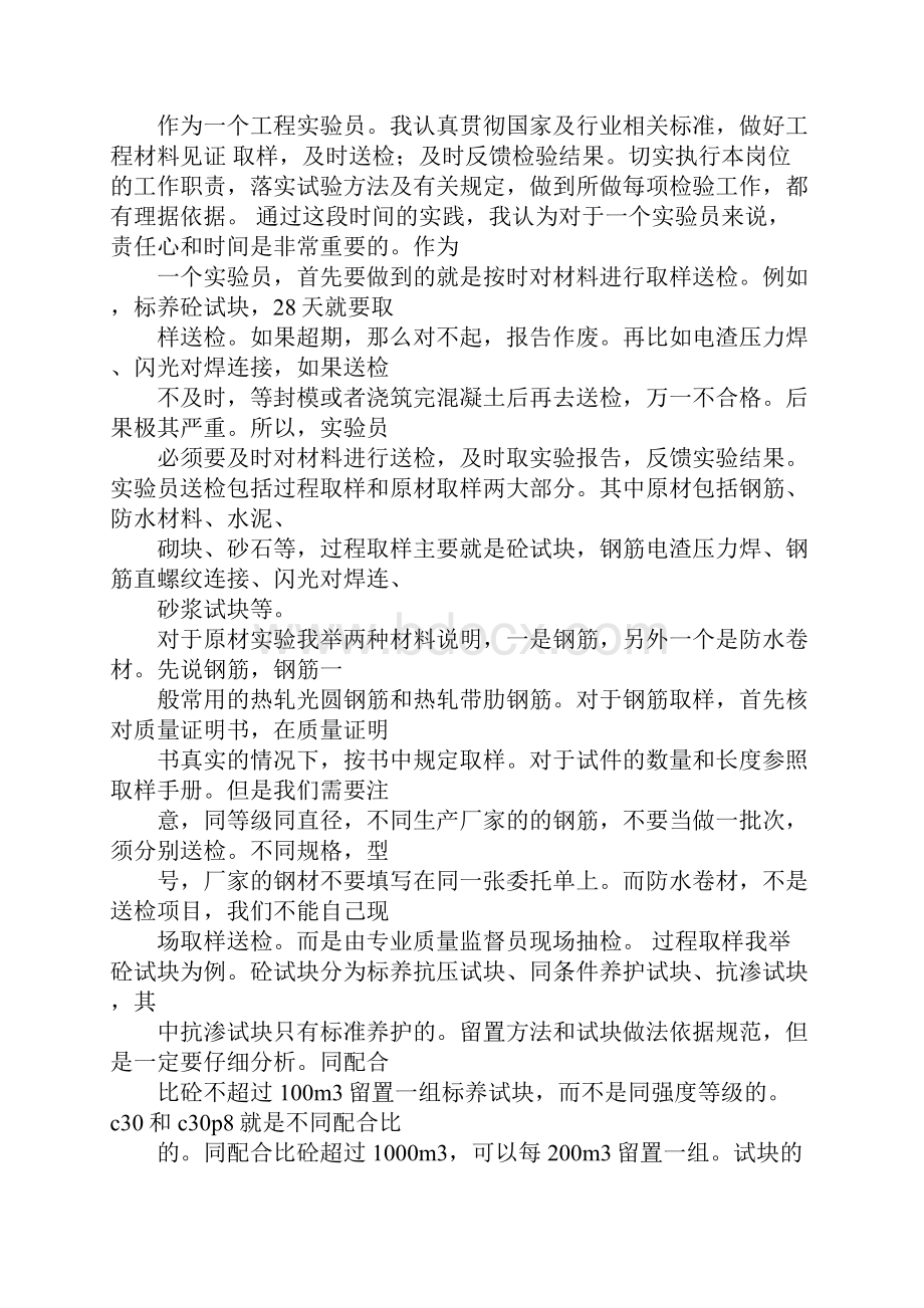 实验员试用期工作总结文档格式.docx_第2页