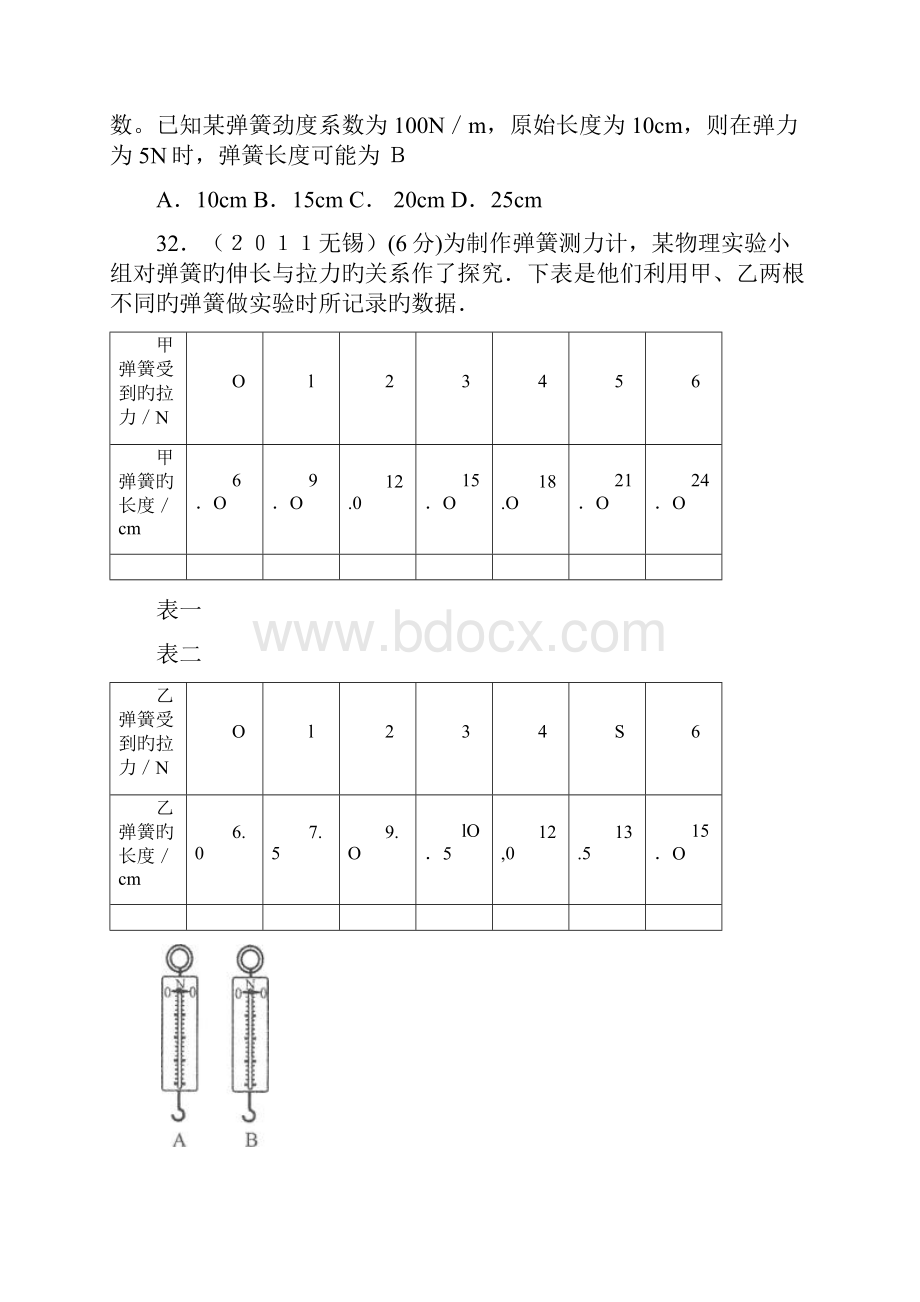 考试必备初中物理初中物理第13章力和机械精选111题.docx_第2页