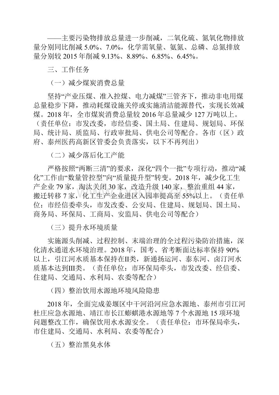 泰州打好污染防治攻坚战实施方案.docx_第2页