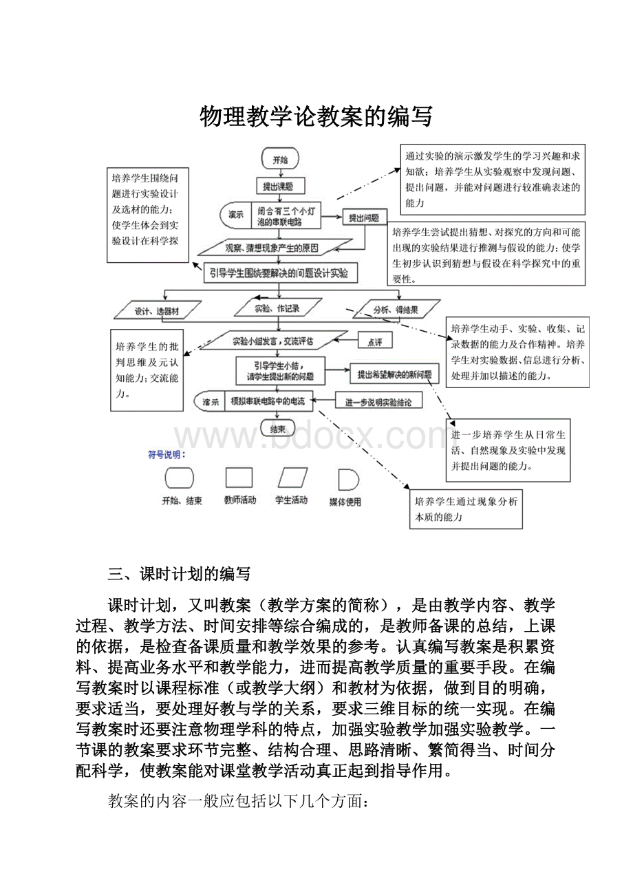 物理教学论教案的编写.docx