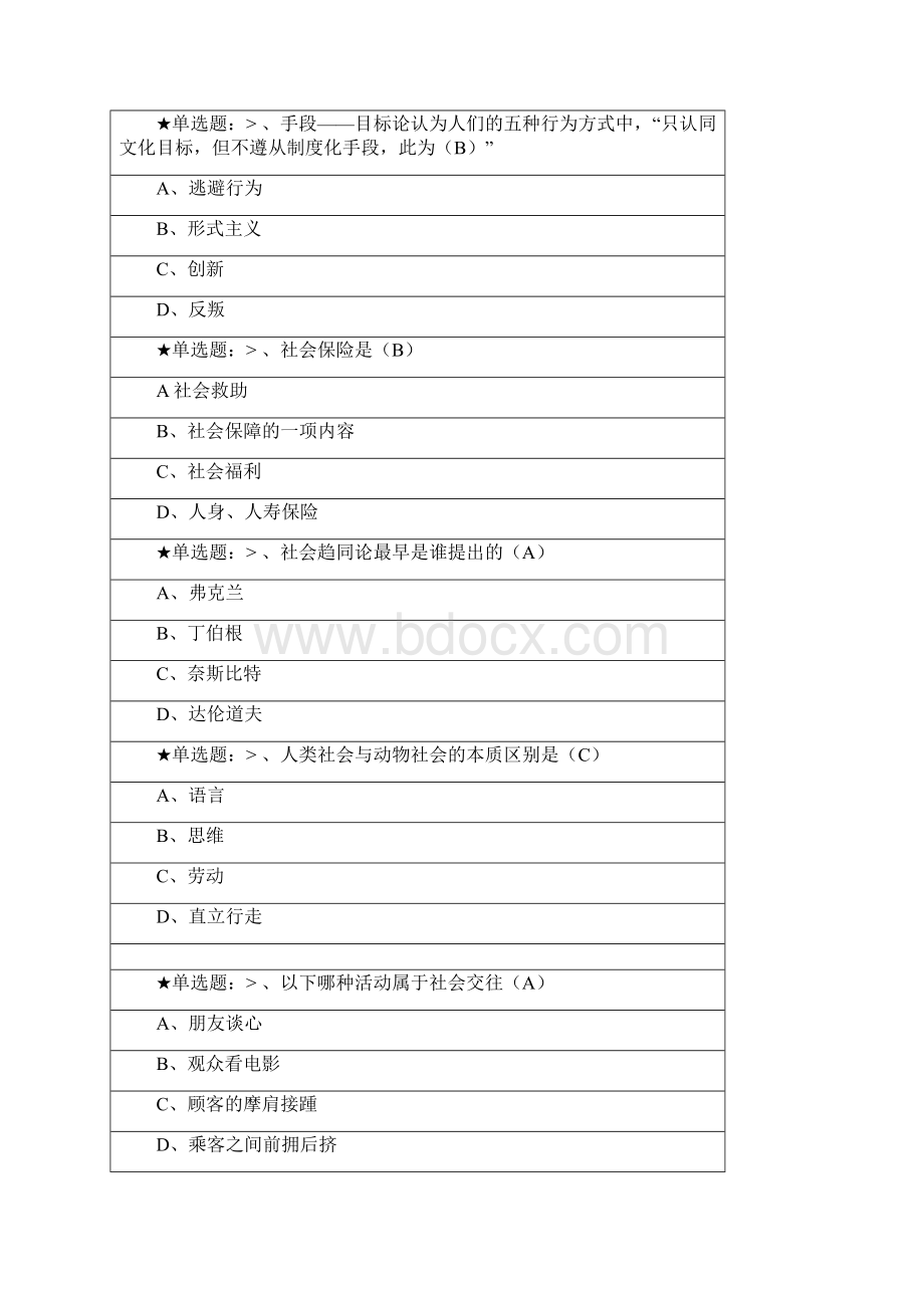 社会学试题及答案解答.docx_第2页