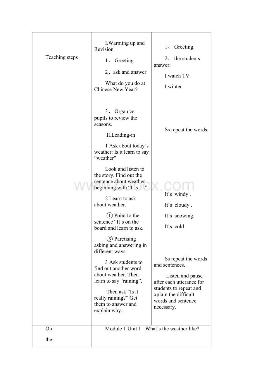 外研版英语小学二年级下册教案一年级起点Word格式文档下载.docx_第2页