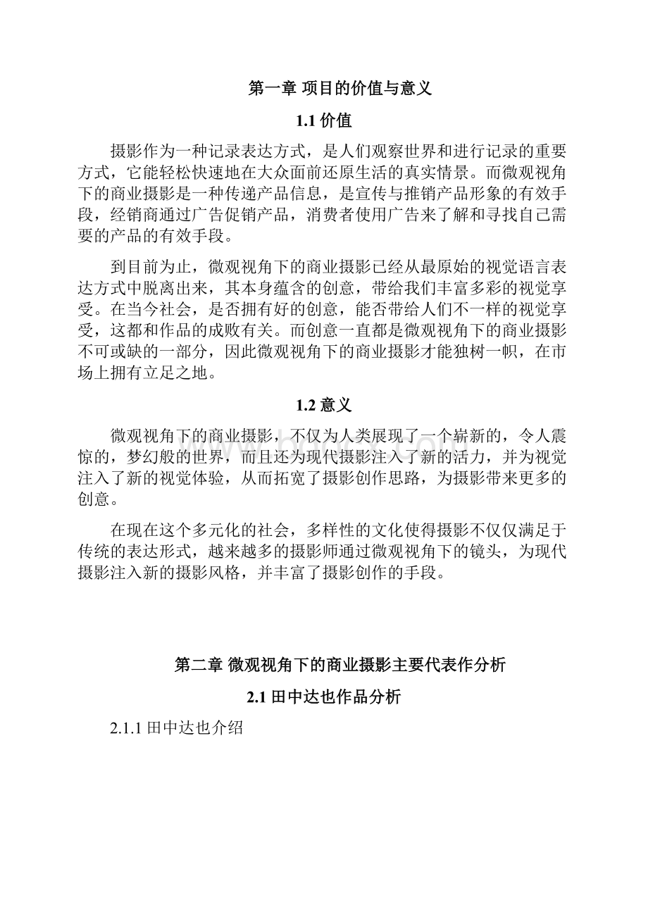 微观视角下的商业摄影实践与研究毕业论文.docx_第2页