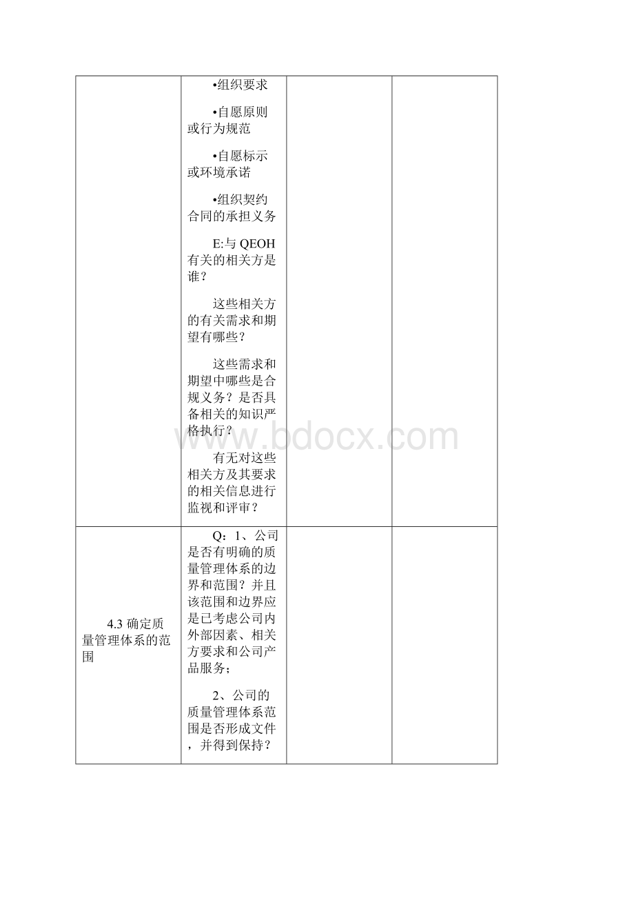 ISO900114001质量体系内审检查表.docx_第3页