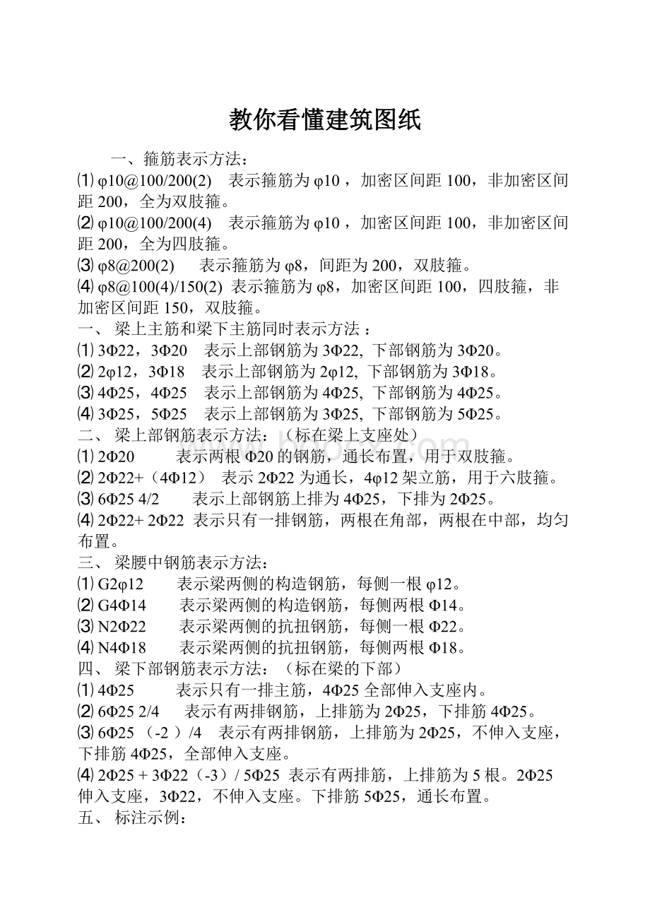 教你看懂建筑图纸文档格式.docx_第1页