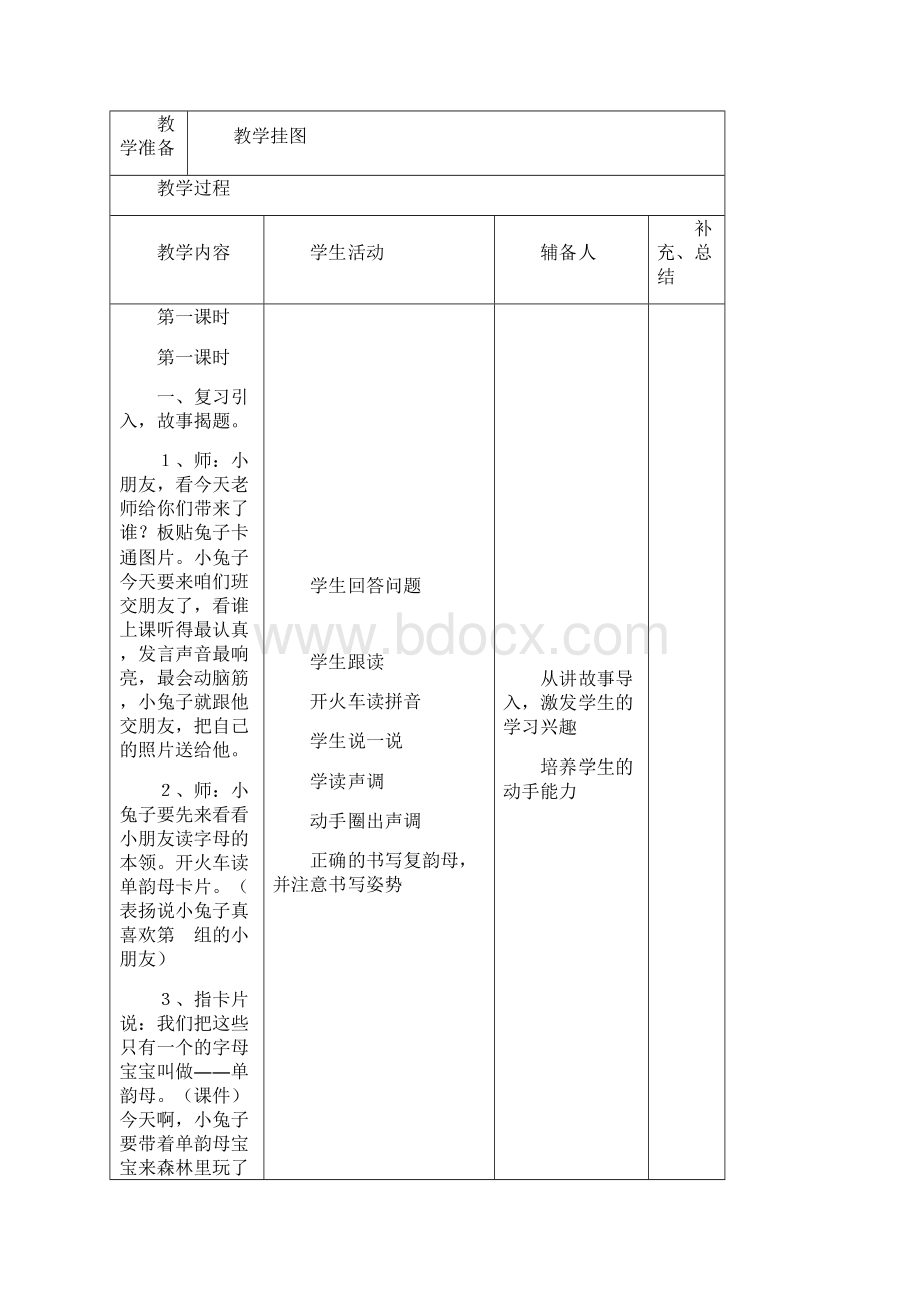 人教版小学一年级语文第三单元教案Word文件下载.docx_第2页