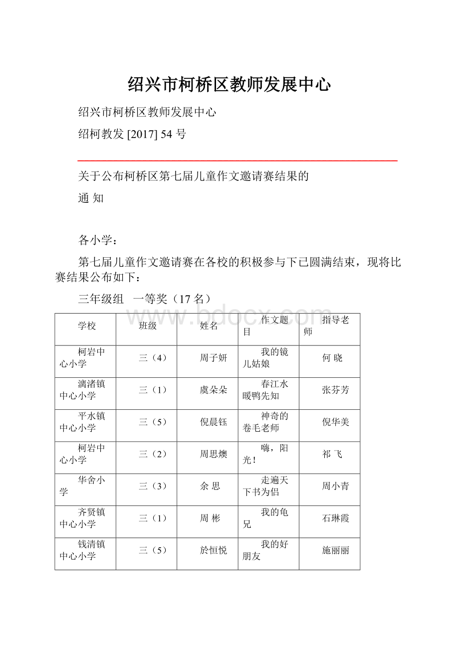 绍兴市柯桥区教师发展中心.docx_第1页