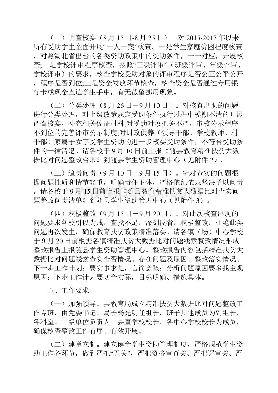 随县教育局精准扶贫大数据比对问题整改方案.docx_第2页