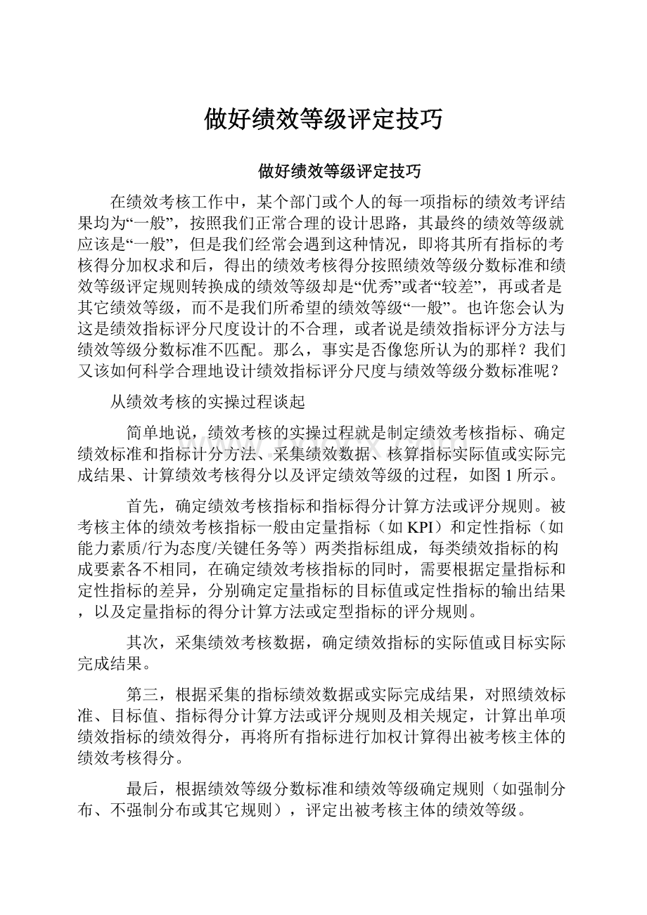 做好绩效等级评定技巧.docx_第1页