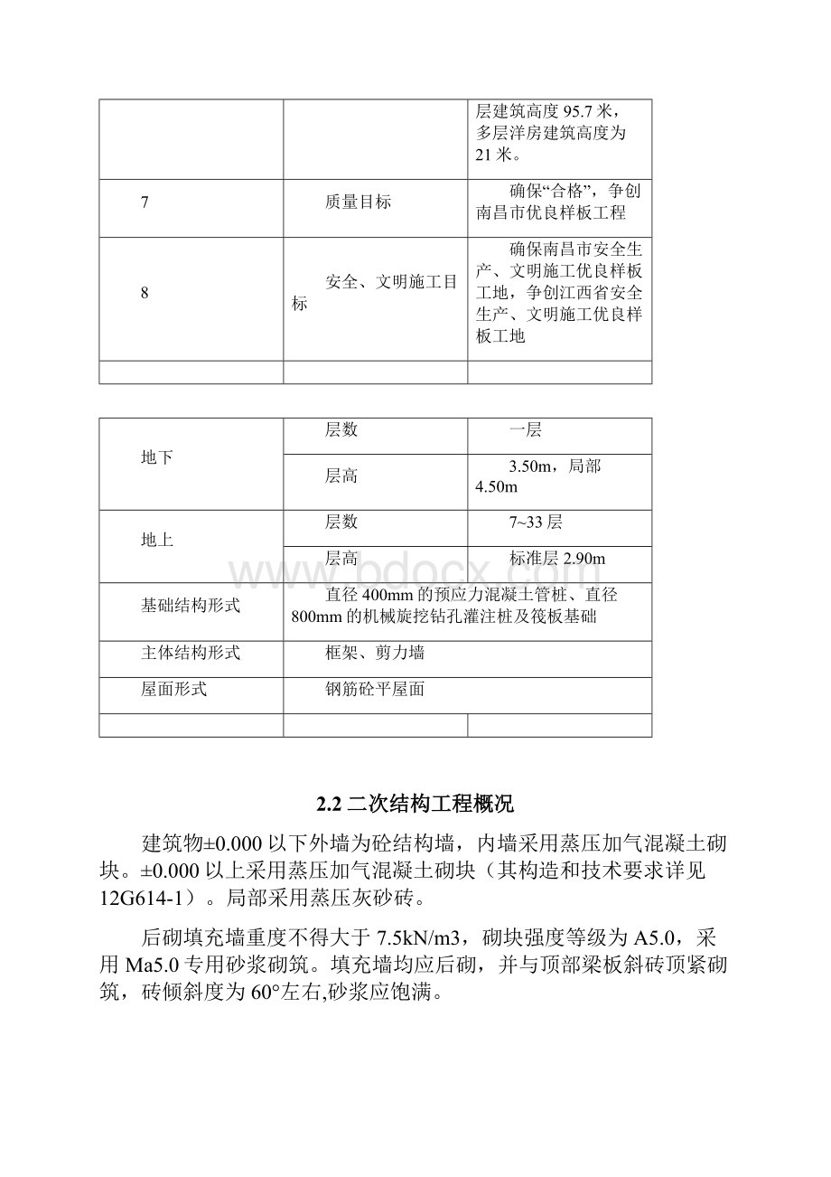 高层住宅楼项目二次结构施工方案顶砖斜砌Word格式文档下载.docx_第3页