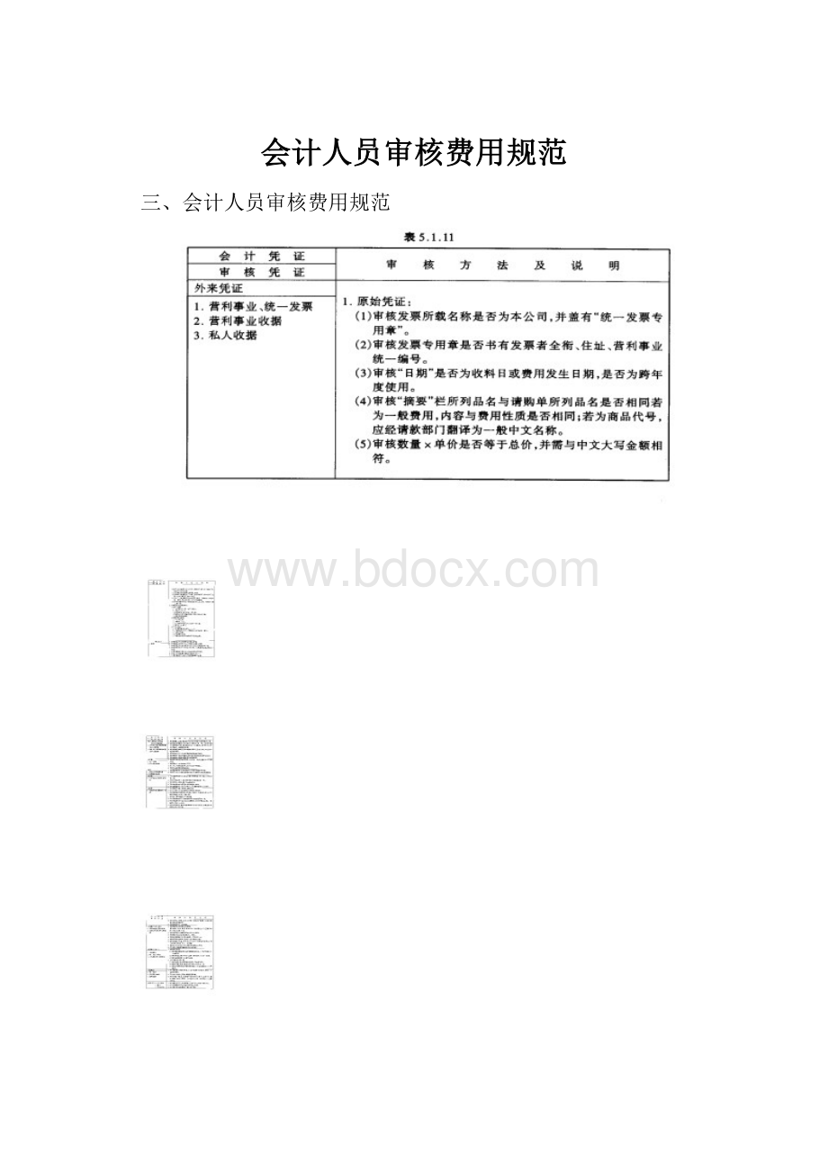 会计人员审核费用规范.docx