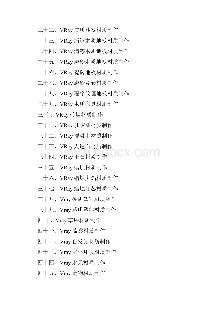 完整word版Vray材质速查手册精讲Word下载.docx_第2页