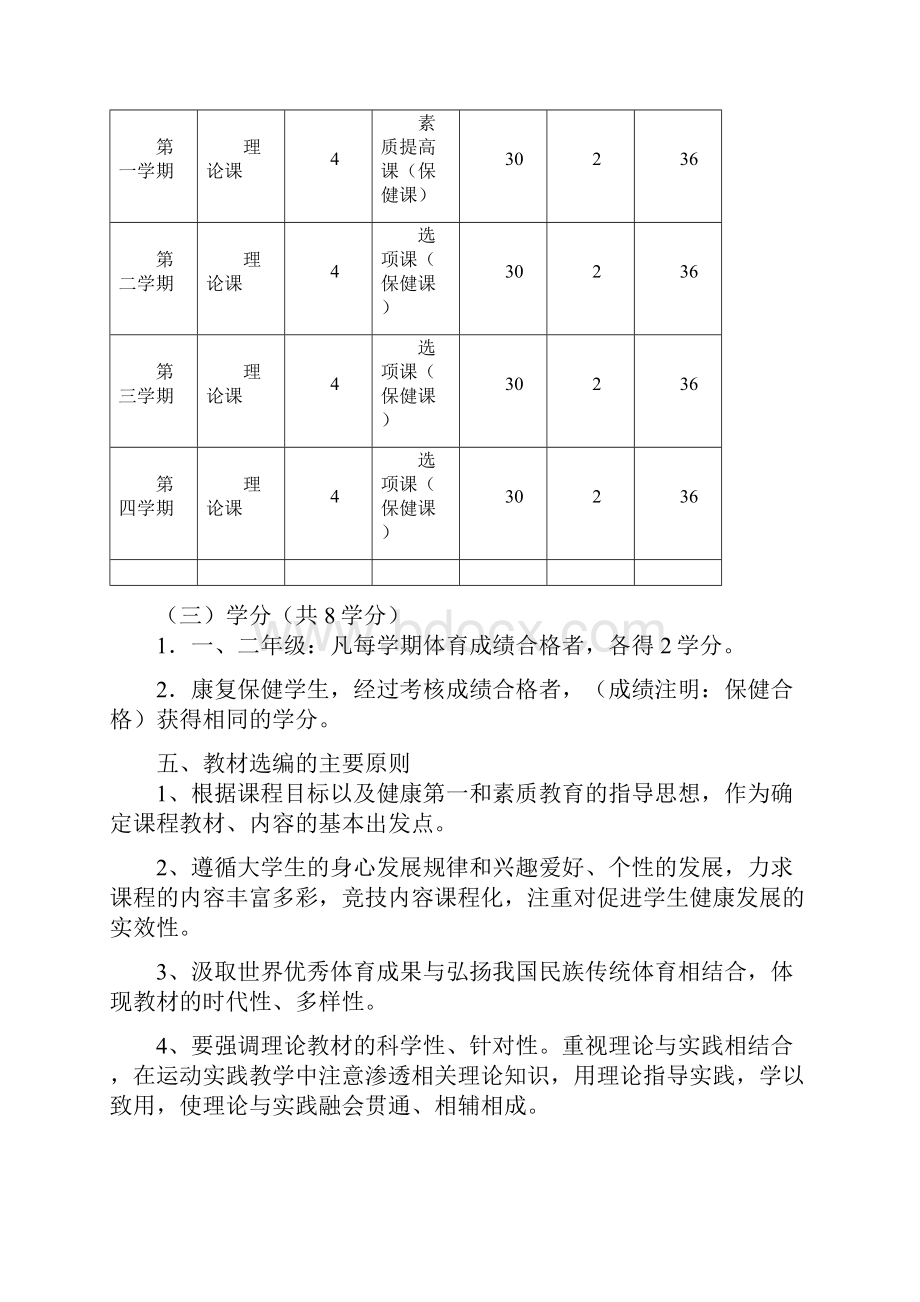 聊城大学公共体育选项课教学大纲Word文档下载推荐.docx_第3页