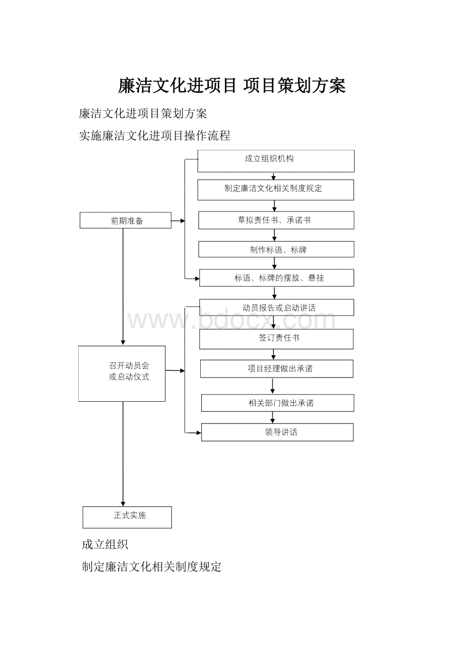 廉洁文化进项目 项目策划方案.docx_第1页