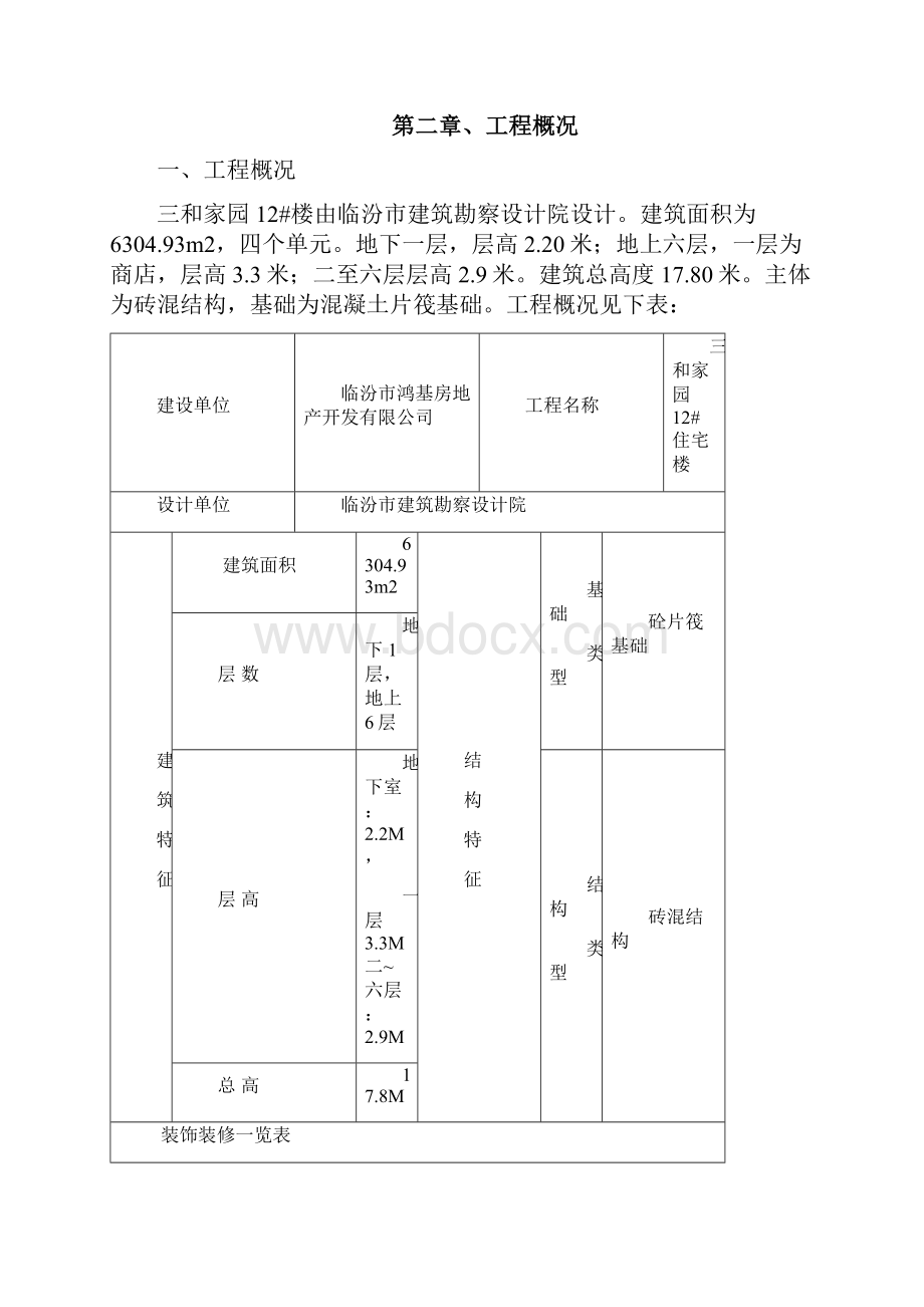 临汾路东住宅小区施工组织设计砖混.docx_第2页