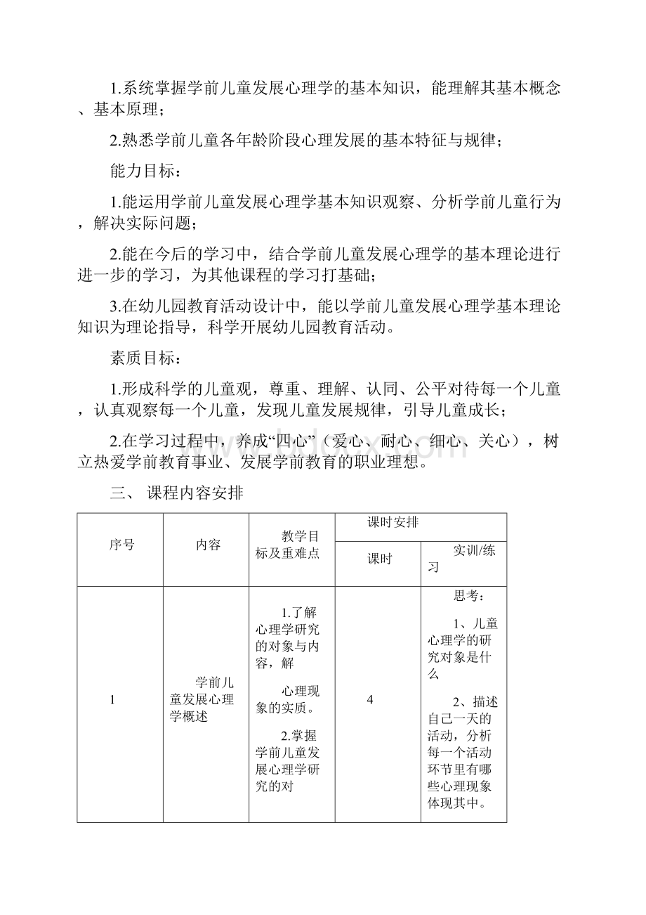 《学前儿童发展心理学》课程标准.docx_第2页