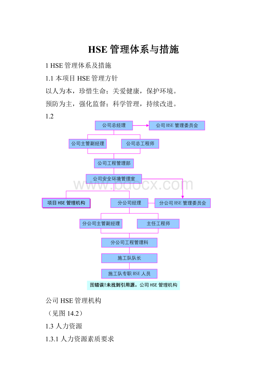 HSE管理体系与措施.docx