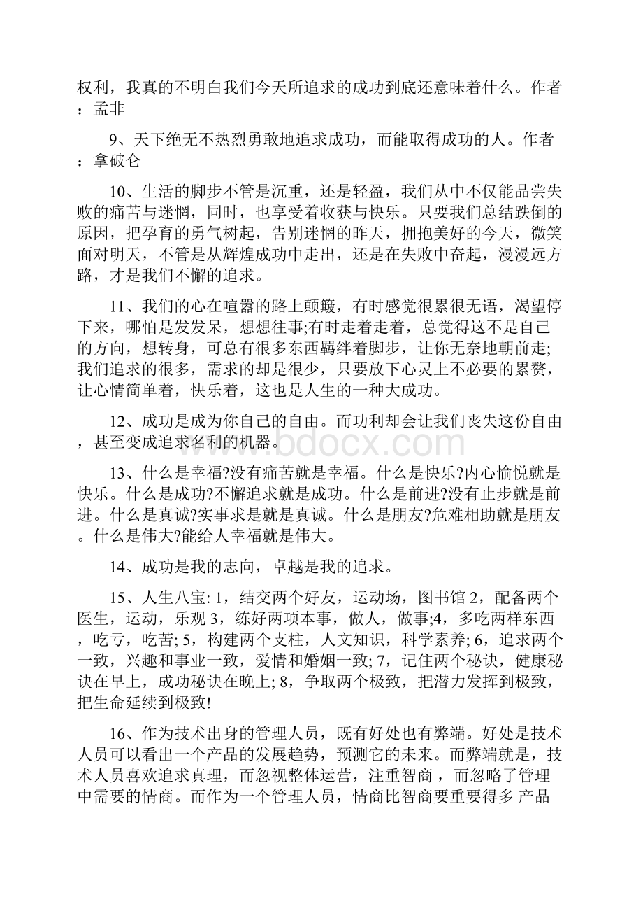 追求成功的句子有哪些.docx_第2页