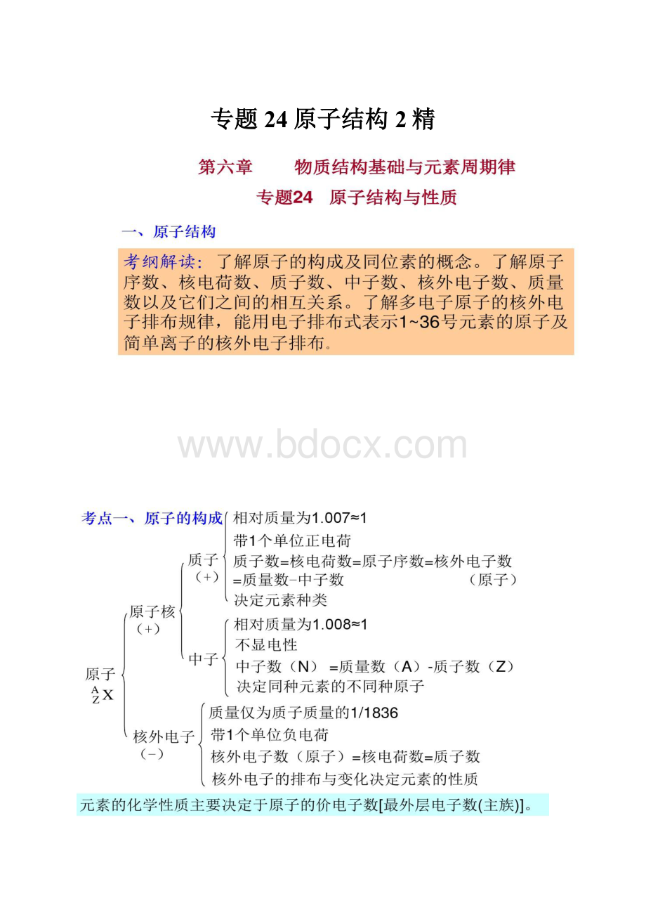 专题24原子结构2精.docx