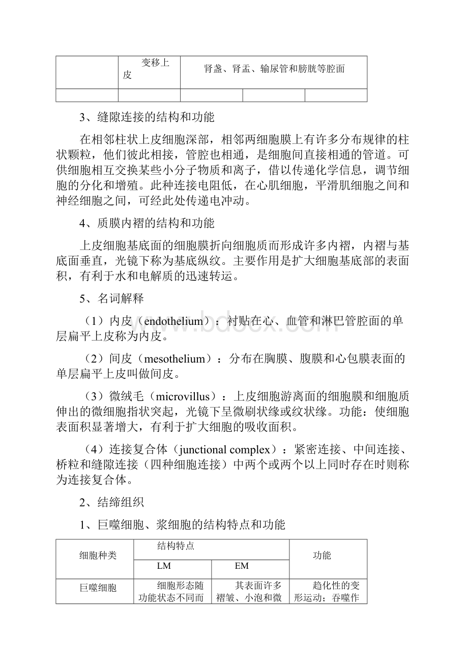 组织学复习笔记摘要Word文档下载推荐.docx_第3页