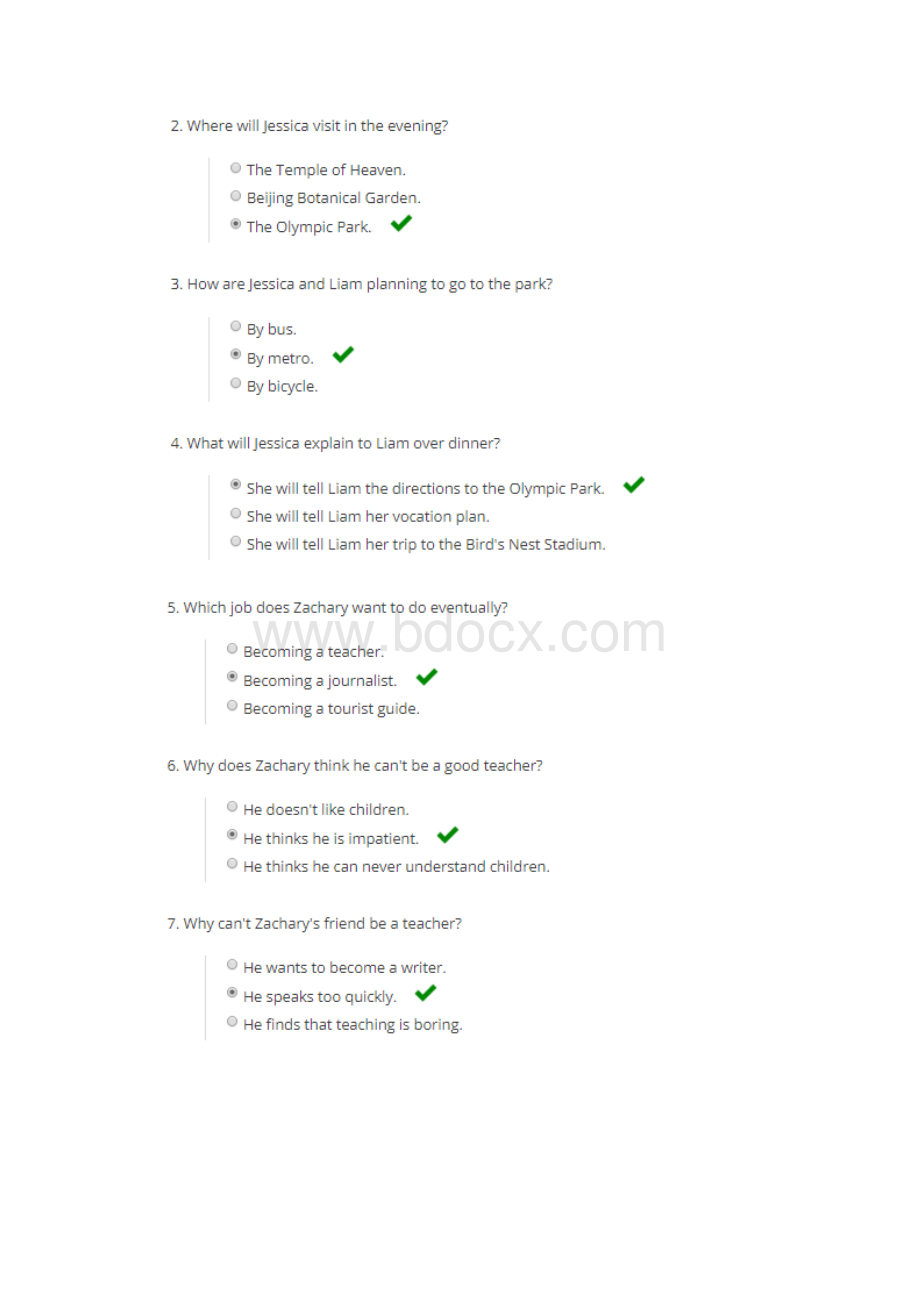 学堂在线生活英语听说答案Unit5.docx_第3页