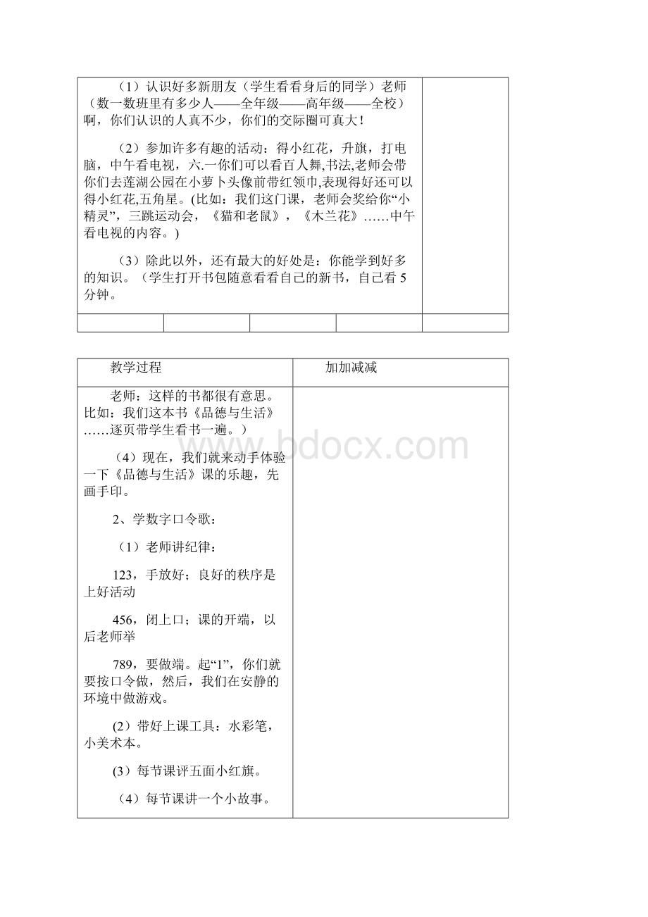 小学一年级品德与生活 第一单元.docx_第2页