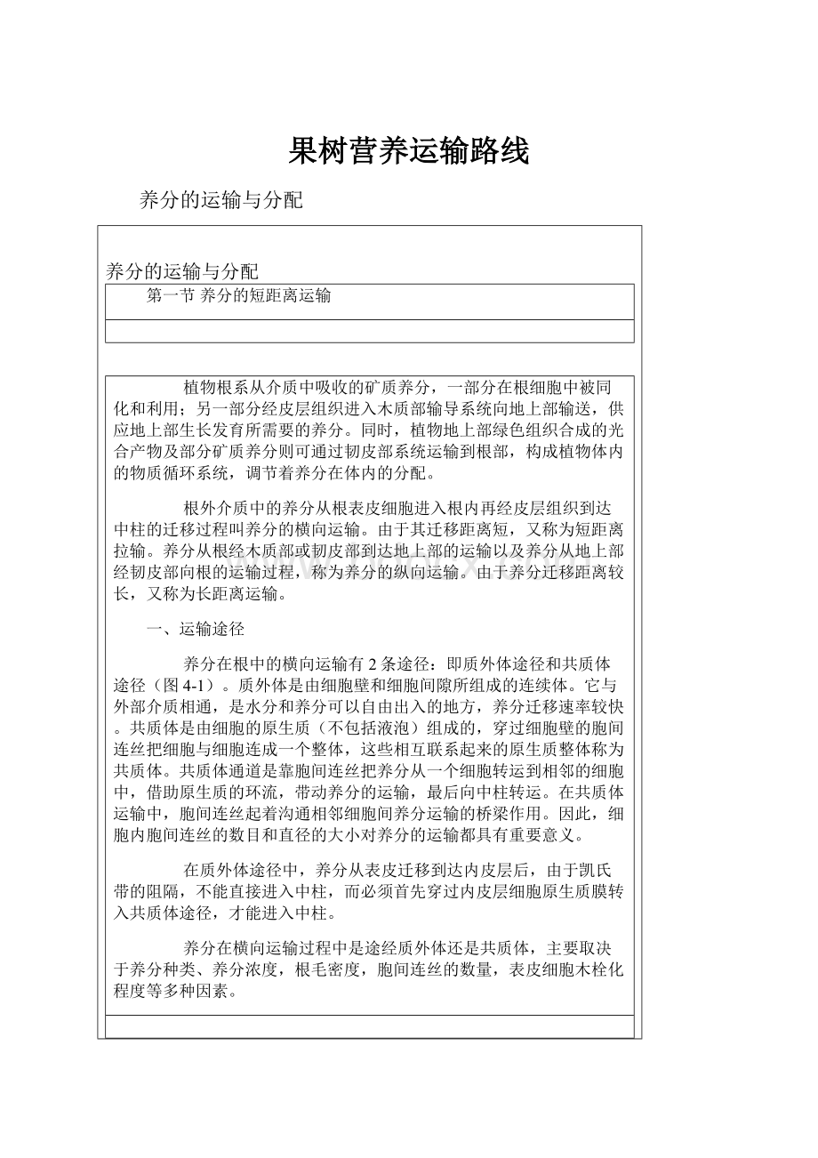 果树营养运输路线Word文件下载.docx_第1页